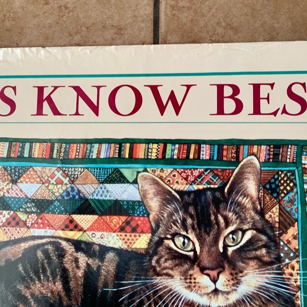 1992 Poster Print “Cats Know Best” By Lesley Anne Ivory - Picture 5 of 9